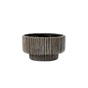 BLACK/BEIGE RIBBED DISHGARDEN