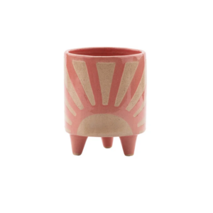 SUNBURST FOOTED PLANTER