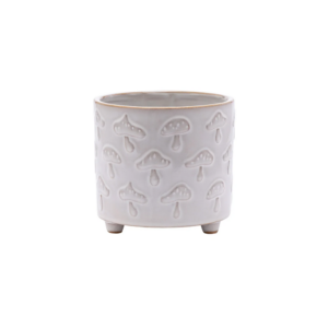EMBOSSED MUSHROOM PLANTER W/FEET
