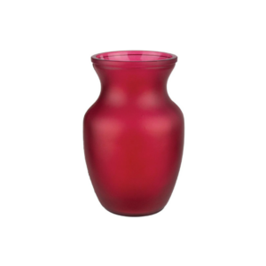 8" Rose Vase - Ruby Frost
