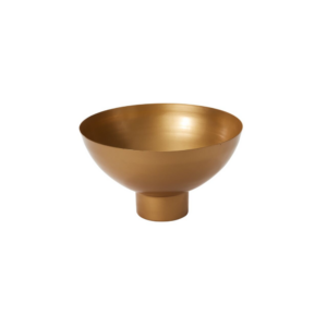 HARLOW FOOTED BOWL GOLD 13"X7.5"