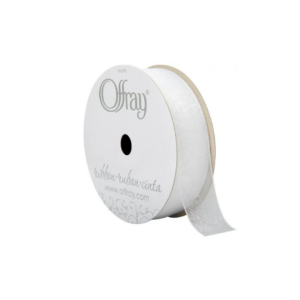 CHIFFON WHITE #09 1.5" X 100 YDS