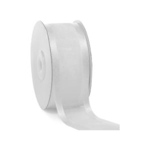 SHEER SATIN WHITE #09 1.5" X 100 YDS