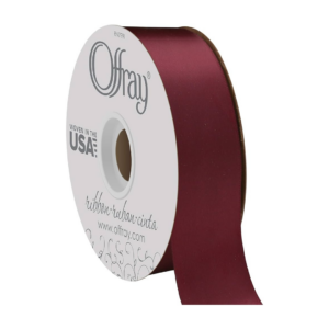 DOUBLE FACE SATIN BURGUNDY #03 7/8" X 25 YDS