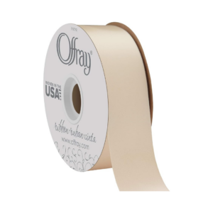 DOUBLE FACE SATIN IVORY #09 1.5" X 25 YDS