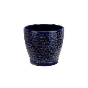 6" COBALT BLUE PRISM PLANTER