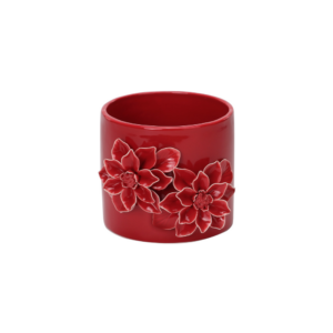 3D FLOWER PLANTER RED