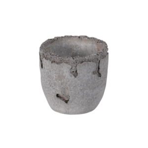 ROUND DISTRESSED CEMENT 2.5"X2.5"