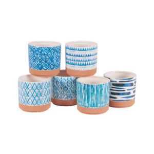 SARATOGA POTTERY 6 ASST. 4.5"