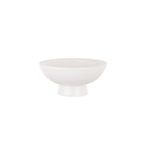 6" DEMI FOOTED BOWL- WHITE