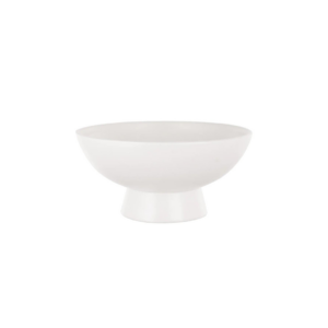 8" DEMI FOOTED BOWL- WHITE