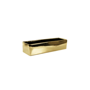 GOLD LONG RECTANGLE 12"X4"X4"