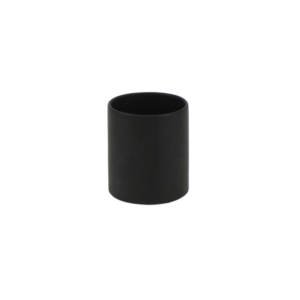 BLACK CYLINDER CERAMIC H:4" OP:3.75"