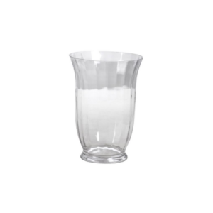 ROUND CLEAR GLASS VASE 8.5" X 12"