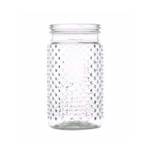 HOBNAIL JAR H: 5.75" OP:4" CLEAR
