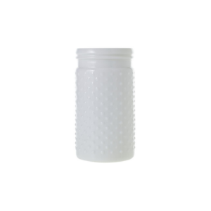 HOBNAIL JAR 4" X 7.5" WHITE