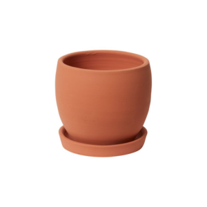 BADEN POT WITH SAUCER 7.25" X 6.75"