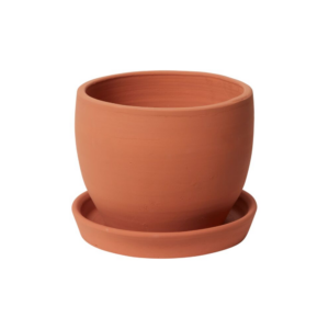 BADEN POT WITH SAUCER 8.5" X 7.75"