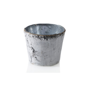 BIRCH POT W/ ZINC 3" X 2.5"