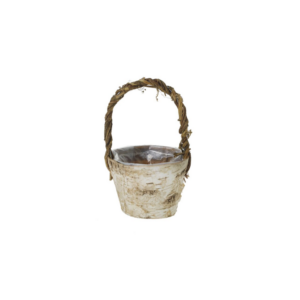 BIRCH BASKET W/ HANDLE 4.5"