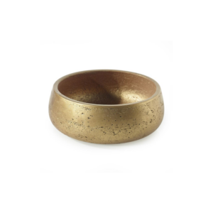MECCA BOWL 9.5" X3.5" GOLD