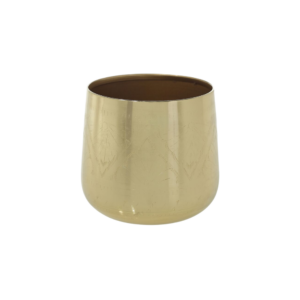 TULUM POT 6" X 6" GOLD