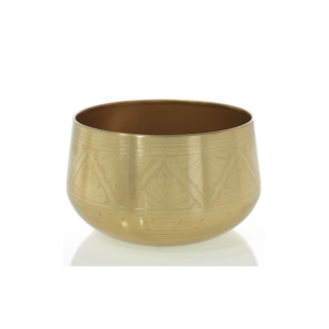 TULUM BOWL 9.75" X 5.75" GOLD