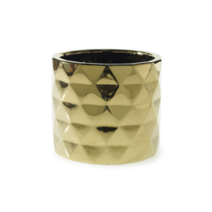 ARCHITECT POT 7" X 6.25" GOLD