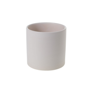 CERCLE POT MATTE WHITE H:6.5" OP:6.25"