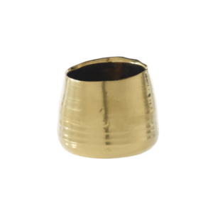 TEGAN POT 5.5" X 4.5" MATTE GOLD
