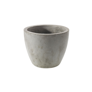-NEWPORT POT 7.8" X 7" GREY