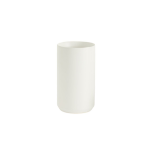 KENDALL VASE 8" X 4.25" WHITE