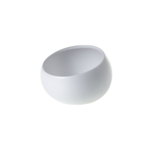 SIMPLY ANGLED BOWL H:3.25" OP:5.25" WHITE