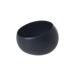 SIMPLY ANGLED BOWL H:3.25" OP:5.25" BLACK