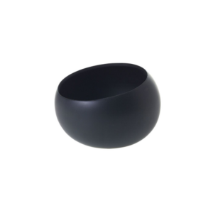 SIMPLY ANGLED BOWL H:5.5" OP:7.5" BLACK