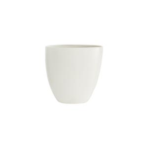 SASSO VASE H:11.75" OP:5.5" WHITE
