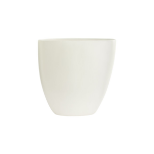 SASSO VASE H:16" OP:5.25" WHITE