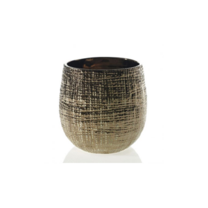 HAZEL POT BRONZE H:5.75" OP: 5.5"