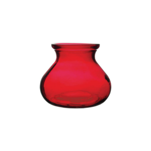ROSIE POSIE VASE RUBY H:5" OP:3.25"