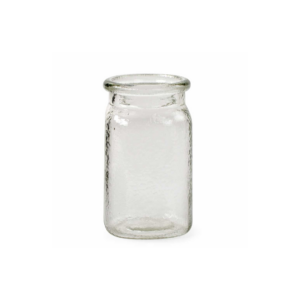 JARDIN VINTAGE JAR 6.5" CLEAR