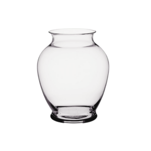 GINGER VASE H: 7.25" OP: 3.5" CLEAR