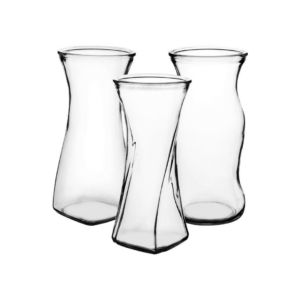 ROSE VASE ASST. H:9.75" OP:4"