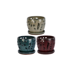 ORCHID POT LARGE, 3 AST