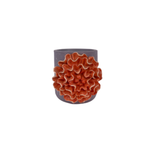 3D ORANGE SUCCULENT PLANTER 4"X4"