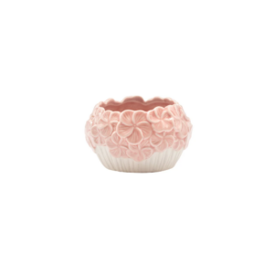 PINK FLORAL EMBOSSED POT 2" X 3"