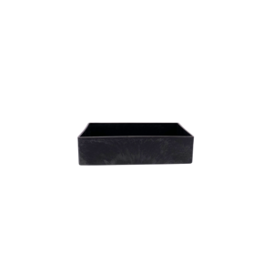 8" RECTANGLE NATURAL GREY PLASTIC PLANTER