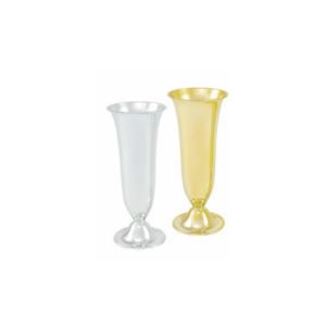 SMALL SILVER BUD VASE 8"X2"