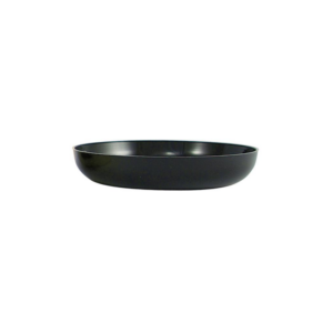 ROUND TRAY, BLACK H:1.25" OP:7.5"