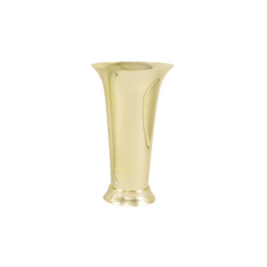 TRUMPET VASE, GOLD H:13" OP:7"