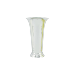 TRUMPET VASE, SILVER H:13" OP:7"